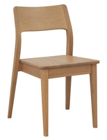 Providence Solid Oak Dining Chair - Set of 2 (Natural)