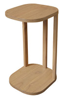 Oslo Solid Mindi Timber Side Table (Natural)