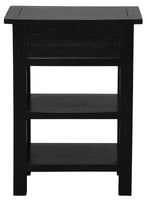 Elliot 1 Drawer Lamp Table (Black)