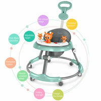 Upgrade Adjustable Baby Walker Stroller Play Activity Music Kids Ride On Toy Car