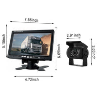 7'' Waterproof Monitor Reversing  Kit For Truck Caravan