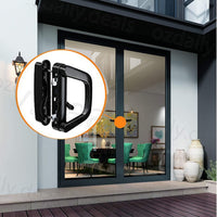 inside and outside key Sliding Patio Door Alloy Lock Set With 3 Keys Pull Handle Entrance Glass Door