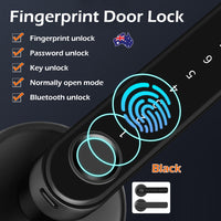 Electronic Smart Door Lock Handle Digital Fingerprint Password Bluetooth Key APP