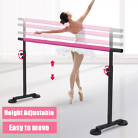 3M Safety Portable Ballet Bar Freestanding Stretch Barre Dance Bar Adjustable