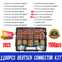 AU 1000 PCS Deutsch DT Connector Kit 14-16AWG Stamped Contacts 1100PCS UPGRADE