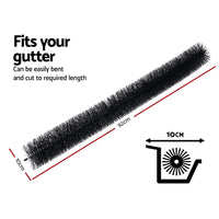 24Pcs 92x10cm Heavy Duty Gutter Brush Guard Length Leaf Twigs Filter Home Garden