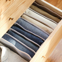 7 Grids Mesh Foldable Clothes Storage Jeans Pants Organizer Clothes Organizer