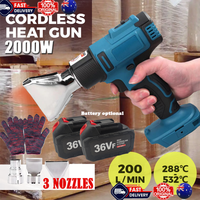 2000W Electric Hot Air Heat Gun with Nozzles Cordless Handheld For Makita 18V AU