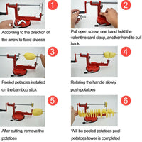Manual Operation Potato Twister Tornado Slicer Automatic Cutter Machine Spiral