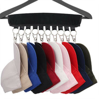 2X 10 Clips Door Cap Rack Baseball Hat Holder Closet Hanger Storage Organizer