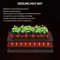 Propagation Seedings Heating Mat Seed Germination Starter Sprout Plant Cloning