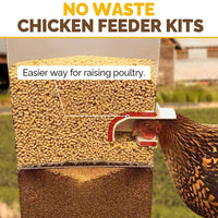 6 Port Chicken Feeder Poultry Feeder DIY Port PVC Gravity Fed Chicken Feeder