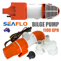 SEAFLO 1100GPH DC12V Automatic Bilge Pump Low Profile Water Pump for Boat Marine