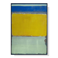 Wall Art 40cmx60cm Blue Yellow Green By Mark Rothko Black Frame Canvas
