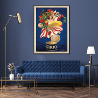 60cmx90cm Cirio By Leonetto Cappiello Black Frame Canvas Wall Art