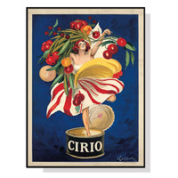 80cmx120cm Cirio By Leonetto Cappiello Black Frame Canvas Wall Art