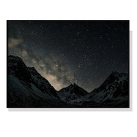 50cmx70cm Night Court Black Frame Canvas Wall Art