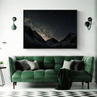 80cmx120cm Night Court Black Frame Canvas Wall Art