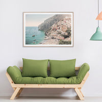 60cmx90cm Italy Amalfi Coast Wood Frame Canvas Wall Art