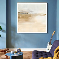 80cmx80cm Atmospheric Edge II Gold Frame Canvas Wall Art