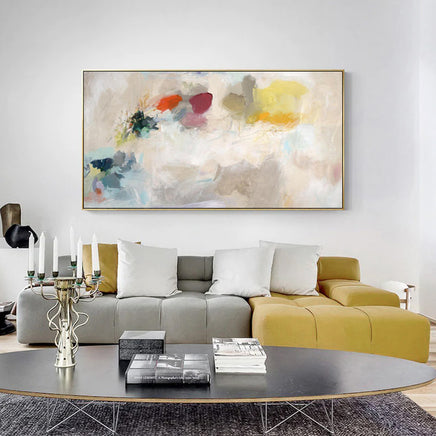 50cmx100cm Abstract Crystal Gold Frame Canvas Wall Art