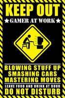 Gamer At Work Poster