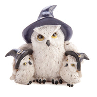 Snowy Owl Family Figurine