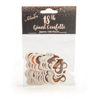 18th Rose Gold Giant Confetti (100 pcs)