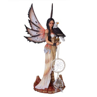 Eagle Fairy Figurine with Dreamcatcher