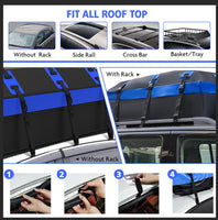 X-BULL Car Roof Cargo Bag Rooftop Cargo Carrier 100% Waterproof Top Luggage Bag for All Vehicles
