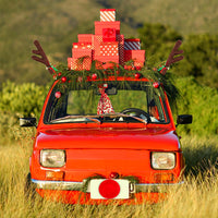 Reindeer Car Antlers and Nose Decoration Set Xmas Jingle Bells 50 sets