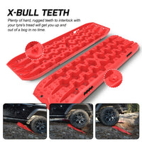 X-BULL Recovery tracks Sand tracks KIT Carry bag mounting pin Sand/Snow/Mud 10T 4WD-red Gen3.0