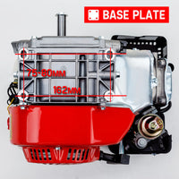 Baumr-AG 6.5HP Petrol Stationary Engine Motor 4-Stroke OHV Horizontal Shaft Recoil Start