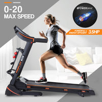 Electric Treadmill w/ Fitness Tracker Home Gym Exercise Equipment