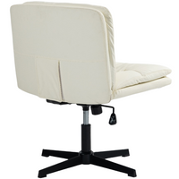 Faux Leather Home Office Chair -Beige