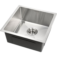 Amirra Kitchen Stainless Steel Sink 440mm x 440mm Smooth coated Silver