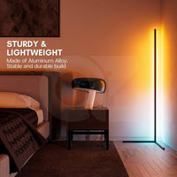 GOMINIMO RGB Corner Floor Lamp (Black) EK-LP-100-SJ
