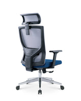 EKKIO Ava - Office Chair (Grey & Blue) EK-OC-102-SQ