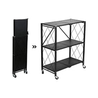 EKKIO Foldable Storage Shelf 3 Tier (Black)