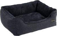 FEANDREA 110cm Dog Sofa Bed with Removable Washable Cover Dark Grey