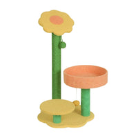 Floofi 75cm Sunflower Plush Scratching Post Cat Tree FI-CT-143-MM