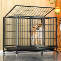 Floofi Dog Cage 32" (with wheels) FI-PC-130-XD