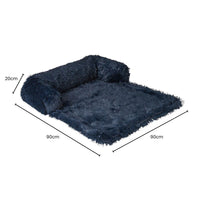 Floofi Pet Sofa Cover Soft with Bolster M Size (Dark Blue) FI-PSC-121-SMT