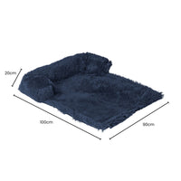 Floofi Pet Sofa Cover Soft with Bolster L Size (Dark Blue) FI-PSC-122-SMT
