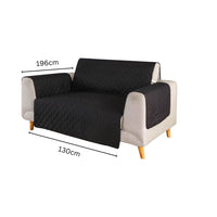 FLOOFI Pet Sofa Cover 2 Seat (Black) FI-PSC-107-SMT
