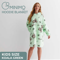 GOMINIMO Hoodie Blanket (Kids Koala Bear Green) GO-HB-138-AYS