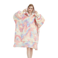 GOMINIMO Hoodie Blanket Adult Tie-Dyed Beige GO-HB-125-AYS