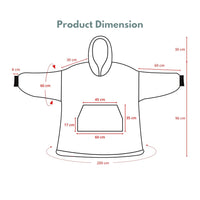 GOMINIMO Hoodie Blanket Adult Larger Lattice GO-HB-131-AYS