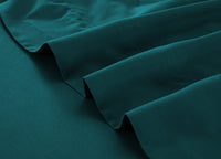 GOMINIMO 4 Pcs Bed Sheet Set 1000 Thread Count Ultra Soft Microfiber - King (Teal) GO-BS-120-XS