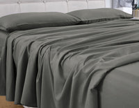 GOMINIMO 4 Pcs Bed Sheet Set 1000 Thread Count Ultra Soft Microfiber - Queen (Grey) GO-BS-115-XS